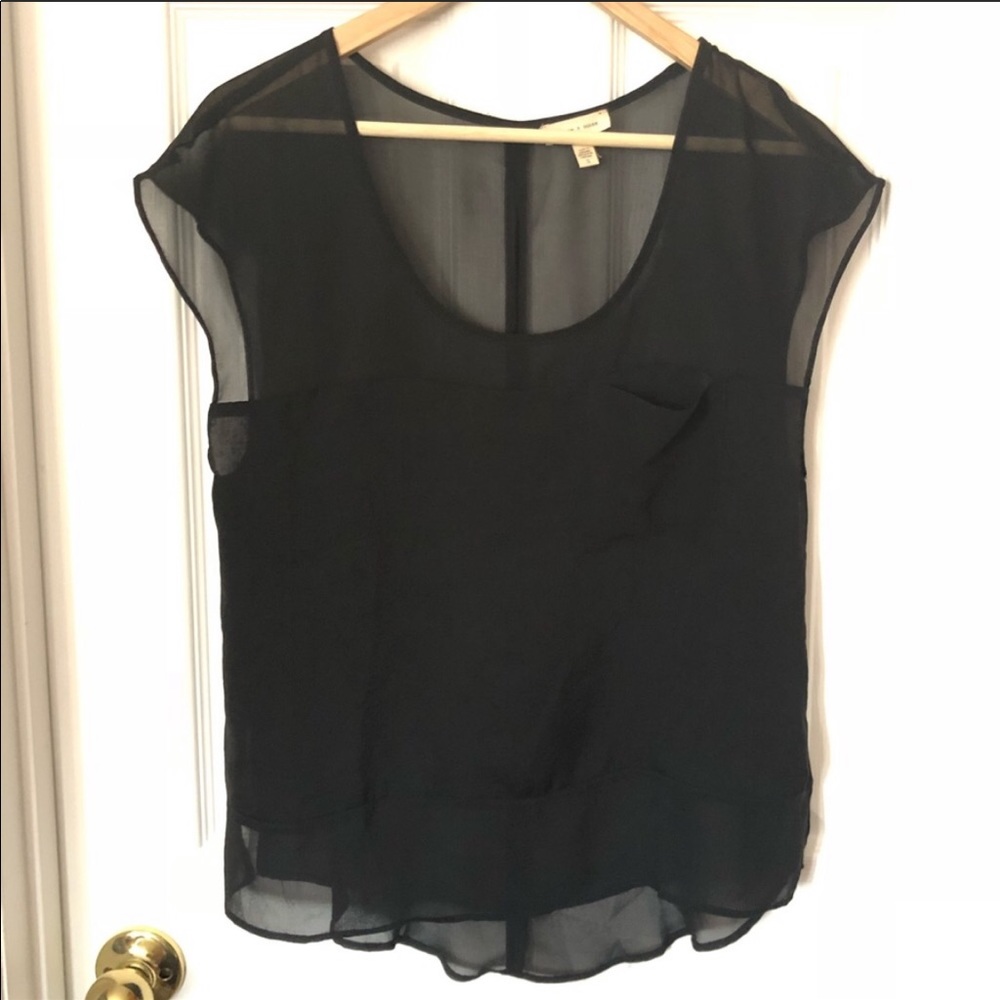 Silence + Noise Sheer Top Sz S